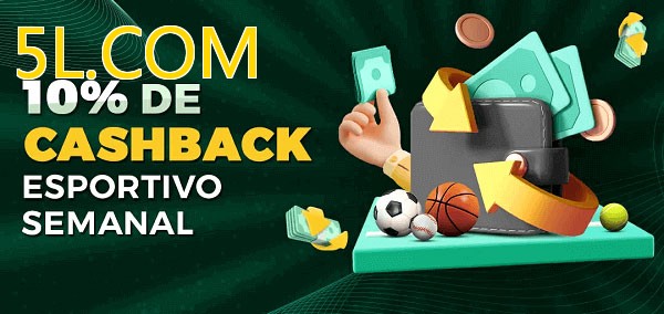 10% de bônus de cashback na 5L.COM